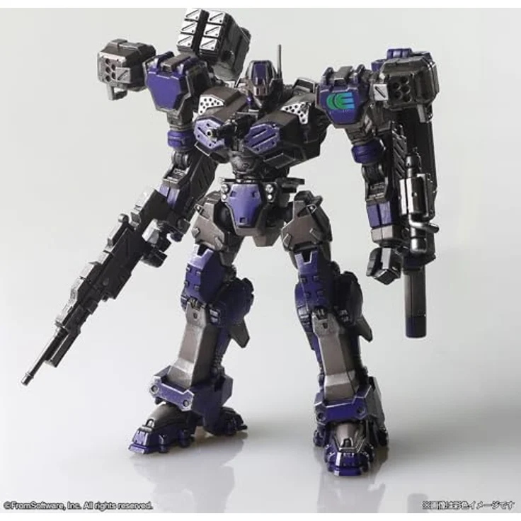SquareEnix Armored Core Structure Arts Plastic Model Kits 4er-Pack Series 1, 4 detailreiche Mecha-Bausätze mit Artikulationspunkten und austauschbaren Teilen, 9-11 cm groß – Bild 19