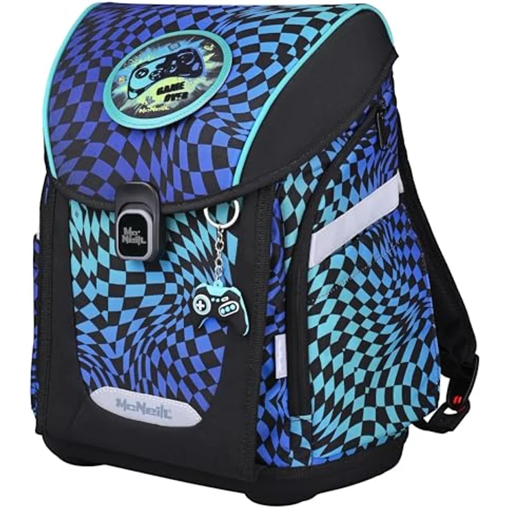 McNeill Schulranzen Set PRIMO 9tlg. Gamer, ergonomisch mit 19 L Volumen, höhenverstellbarem ClickFlex-Rückensystem und robustem PFC-freiem Material – Bild 3