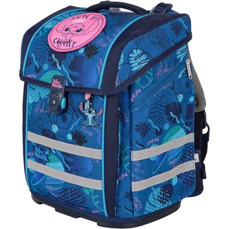 McNeill Schulranzenset PERFECTO, 5-teilig, Kollektion 2024, STITCH - robuster Rucksack für Schule mit praktischem Stauraum – Bild 4