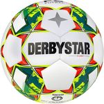 Derbystar Stratos Light v23 Fußball Weiß Gelb Blau 3, Langlebig, präzise, leicht und qualitativ hochwertig