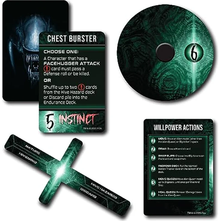 Gale Force Nine Aliens: Get Away From Her [Expansion] - Updated Edition, Meerfarbig/Meereswellen (Ocean Tides) – Bild 4
