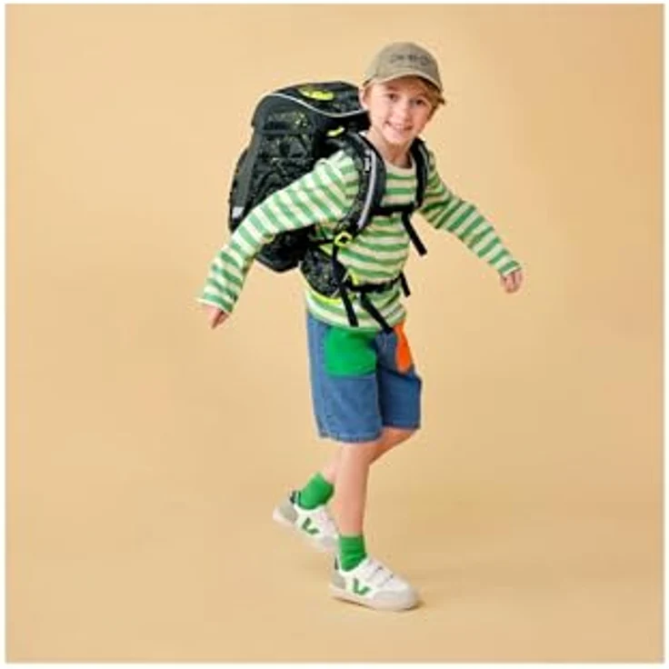 ergobag CUBO MähdreschBär Schulranzen-Set, 5-teilig, ergonomisch, Your-Size-System, ab 1. Klasse, 19 l Volumen, PFC-frei – Bild 9