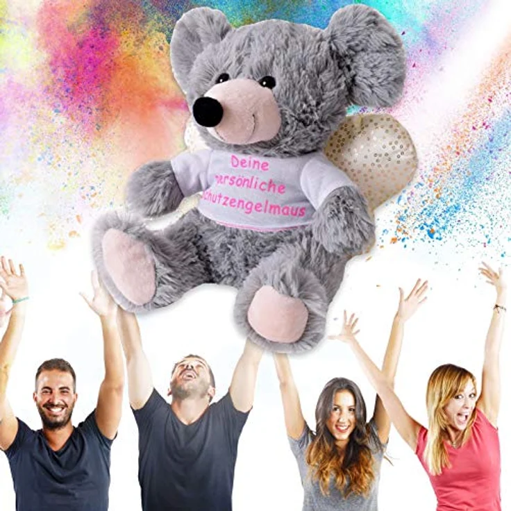 TE-Trend Glücksengel 25cm - Kuscheltier als Tröster, Mutmacher und Geschenk - Schutzengel Stofftier in liebevollem Design – Bild 5