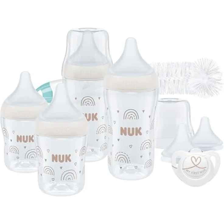 NUK Perfect Match Perfect Start Babyflaschenset | Ab 0 Monate | Anti-Kolik | BPA-frei | 9 Stück – Bild 1