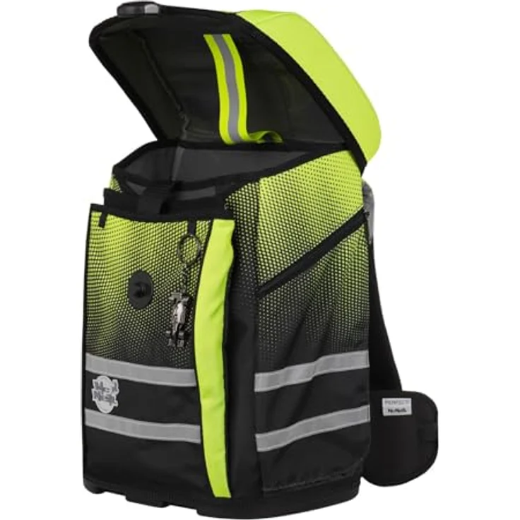 McNeill Schulranzen-Set PERFECTO, GRADIENT LEMON, ergonomisch, ClickFlex-Rückensystem, 22 l Volumen, 5-teilig mit Reflektoren – Bild 6