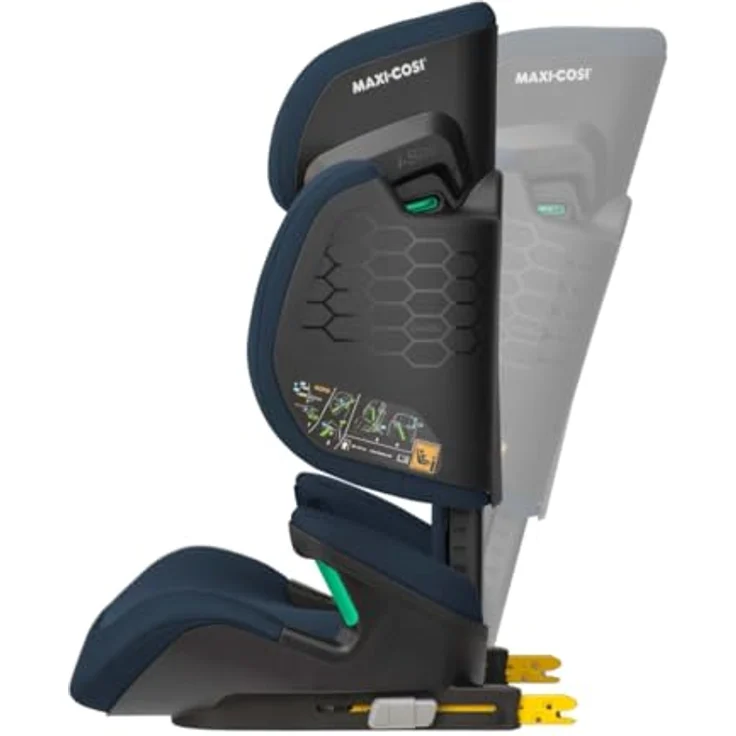 Maxi-Cosi RodiFix R i-Size, Sitzerhöhung mit hohem Rücken, 3.5–12 Jahre, 100–150 cm, ISOFIX-Kindersitz, G-CELL Seitenaufprallschutz, verstellbare Höhe, ClimaFlow, Authentic Blue – Bild 2