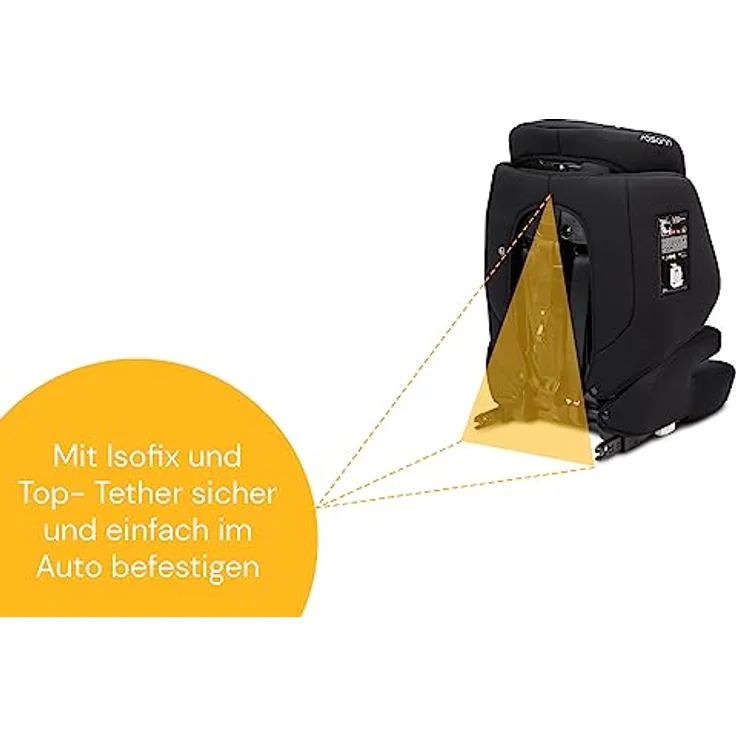 Osann Autokindersitz Jazzi Isofix, mitwachsender Kindersitz, für Kinder von 76 bis 150 cm – Bild 8