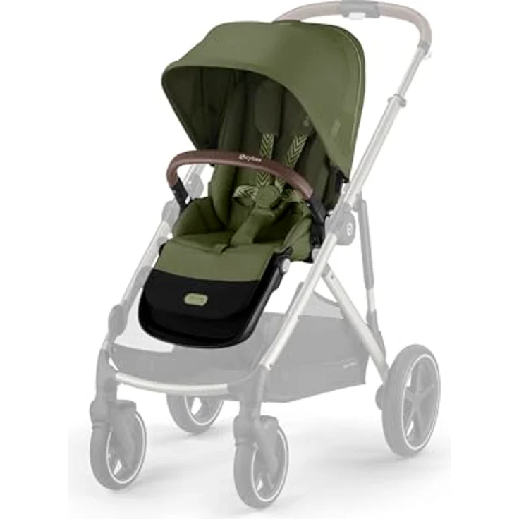 cybex Gold Sportwagenaufsatz Gazelle S, Waldgrün, Textil, 21x54x43 cm, CE zertifiziert, Kombikinderwagen – Bild 3