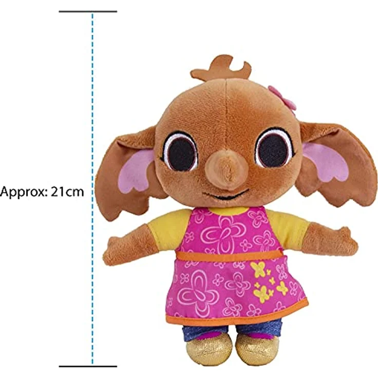 Bing 3522 Sula Plüschtier mit knisternden Ohren, 21 cm, superweich, kuschelig, rosa – Bild 3