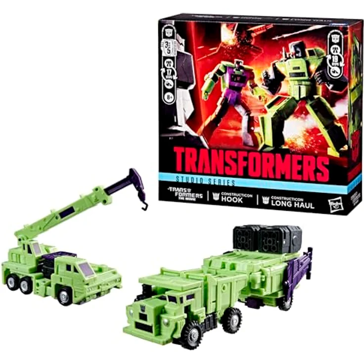 Transformers Studio Series, Constructicon Long Haul & Hook, 16,5 cm wandelbare Action-Figuren mit Zubehör und Kombinationsfunktion zum Devastator – Bild 4