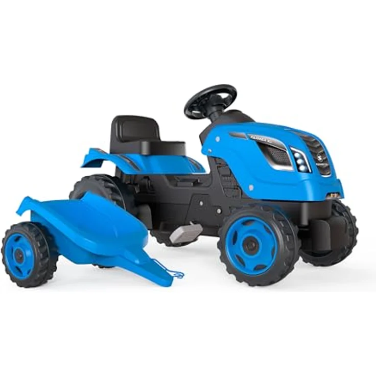 Smoby Farmer XL -sininen traktori ja peräkärry – Bild 2