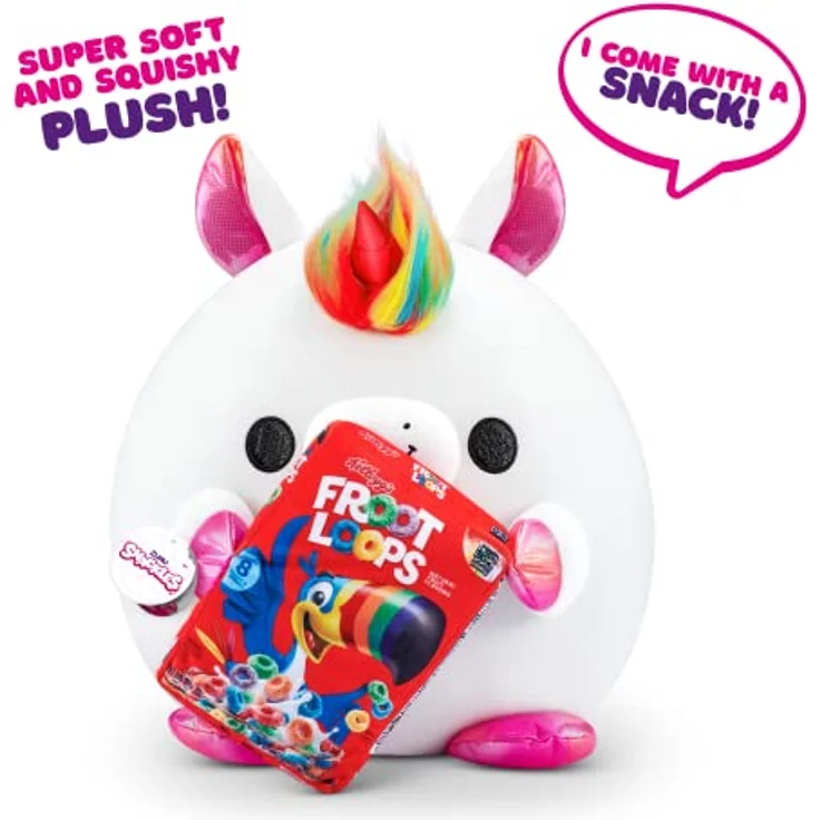 Snackles groß Richard, Einhorn (Froot Loops) von ZURU, 35 cm großen Plüschtier (Einhorn) – Bild 2