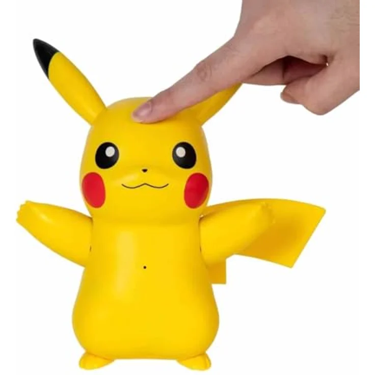 Jazwares Pokémon Deluxe Train Play Pikachu-Spielset, 11,5 cm große interaktive Figur mit über 50 Reaktionen, inklusive Zubehör (Pirsifbeere und Apfel) – Bild 5