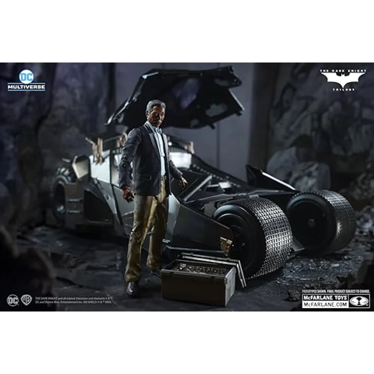 McFarlane DC Multiverse Tumbler Fahrzeug mit Lucius Fox, Modell aus "The Dark Knight", Gold Label Edition – Bild 3