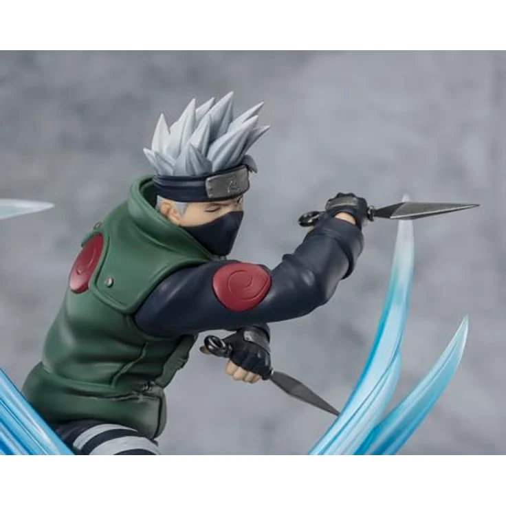 TAMASHII NATIONS Naruto Shippuden Figuarts Zero Extra Battle PVC Statue Kakashi Hatake, 20 cm, mit Base und Effekten – Bild 5
