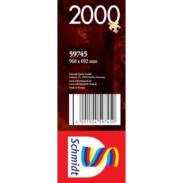 Schmidt Spiele 59745 Genussvolle Auszeit, Auf Reisen mit Büchern und Wein, 2000 Teile Puzzle, Mehrfarbig – Bild 2