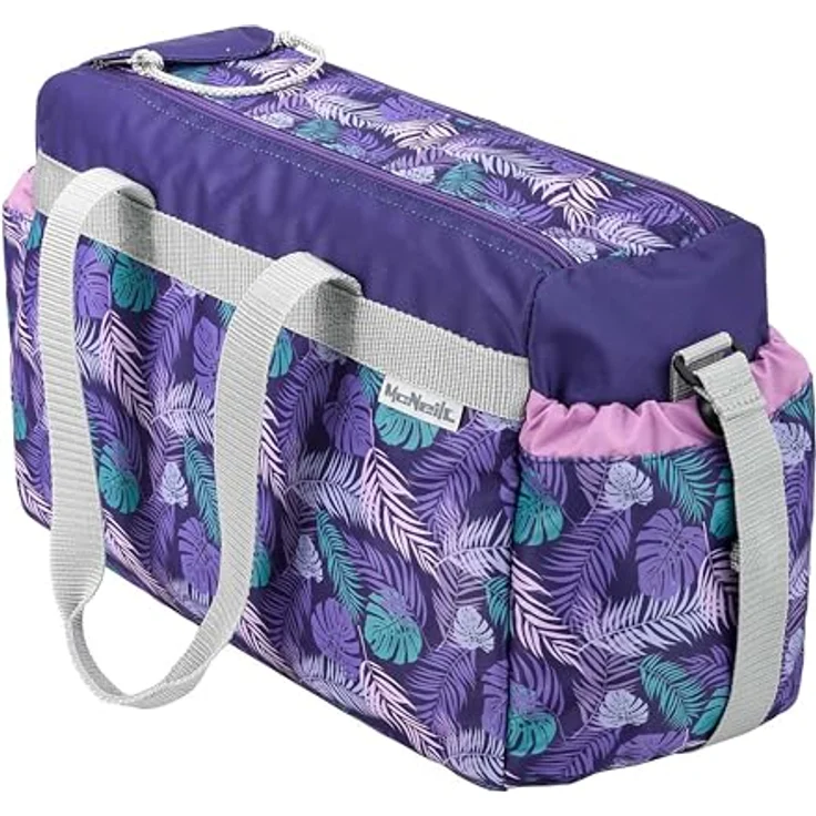 McNeill Sporttasche 37 cm, Dschungel Design, 100% Polyester, lila – Bild 4