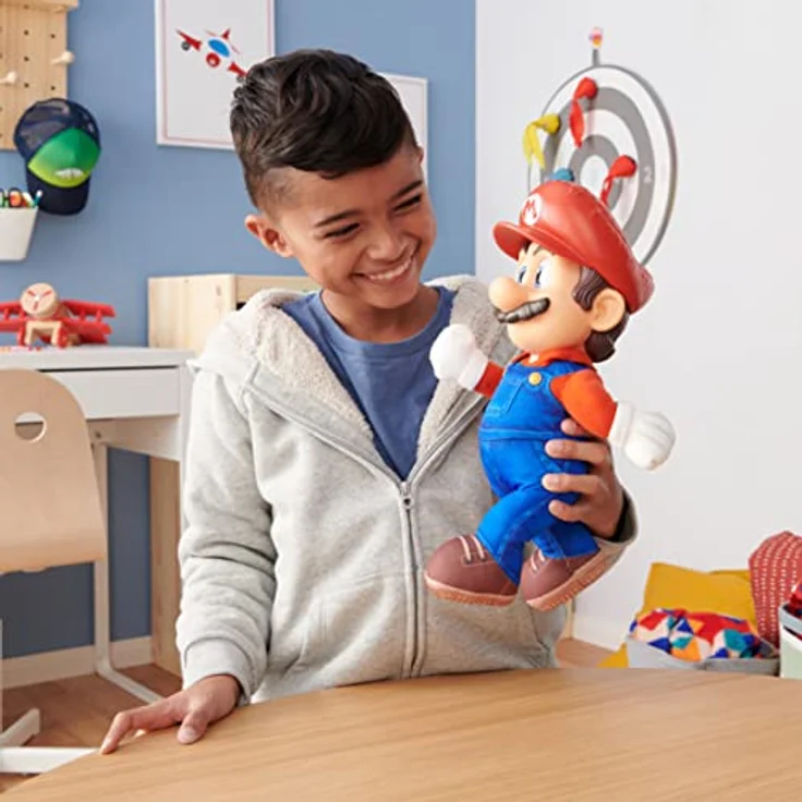 Jakks Super Mario Movie Premium Posable Plush 35. 5cm Mario – Bild 6