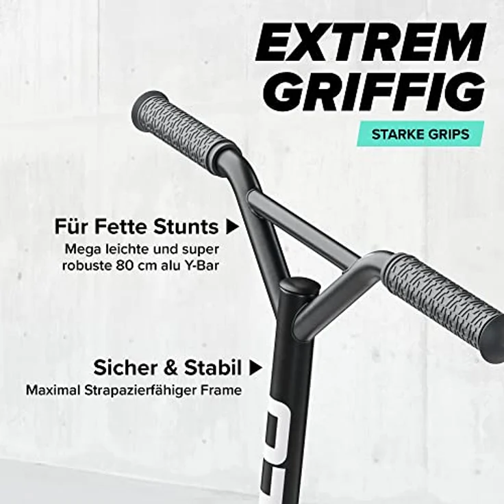 Apollo Stuntscooter Genius Pro, Kickscooter für Kinder und Erwachsene, 100mm PU-Wheels, Alu Core, ABEC9 Kugellager, trendige Farben (blau) - Preisvergleich – Bild 3