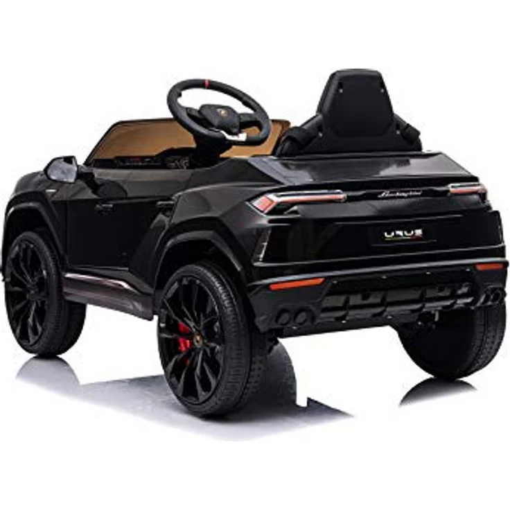 FINOOS Lambo Urus Elektroauto für Kinder, Originallizenz, Batterie, vertikal öffnende Türen, 2 Motoren, 12-V-Batterie, 2,4-GHz-Fernsteuerung, 1 bis 4 Jahre, Schwarz – Bild 4