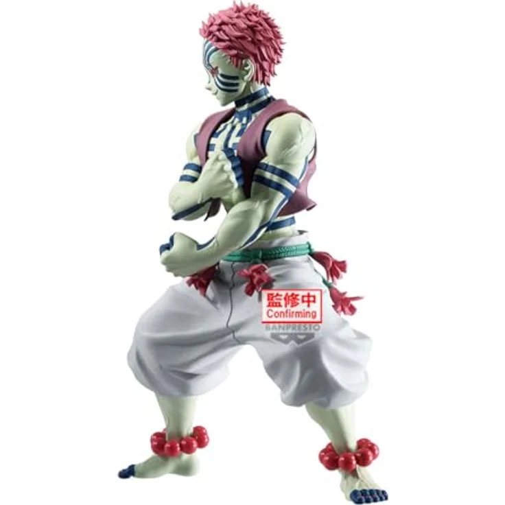 Banpresto Akaza, Demon Slayer Sammelfigur, 22 cm, PVC, mehrfarbig, mit Basisständer, lizenziertes Produkt aus Kimetsu No Yaiba – Bild 3