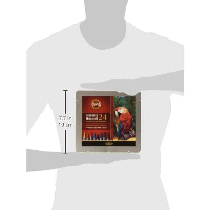 KOH-I-NOOR Progresso Woodless Aquarell Buntstifte-Set, 24 Stück, Tolle Präsentationspackung, FSC-Holz – Bild 3