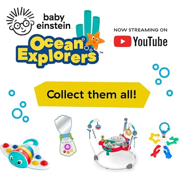 Baby Einstein, Ocean Explorers Pop and Explore Stingray Popper Spielzeug, ab 6 Monaten – Bild 9