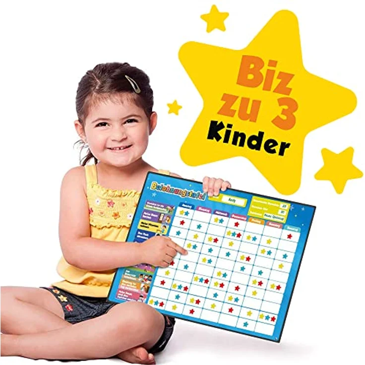 Belohnungstafel für Kinder – perfekt für Kleinkinder, zum Lernen von Verantwortung und für das Sauberkeitstraining – enthält 80+ Magnet-Aufgaben Und 300 Sterne - Aktualisierte Version, auf Deutsch – Bild 4