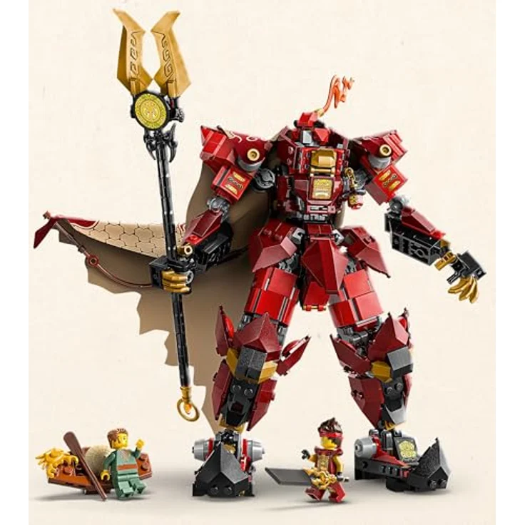 LEGO Ninjago 71846 Der Feuerritter-Mech Bausatz, interaktives Modell mit 996 Teilen und 2 Minifiguren, mehrfarbig – Bild 3