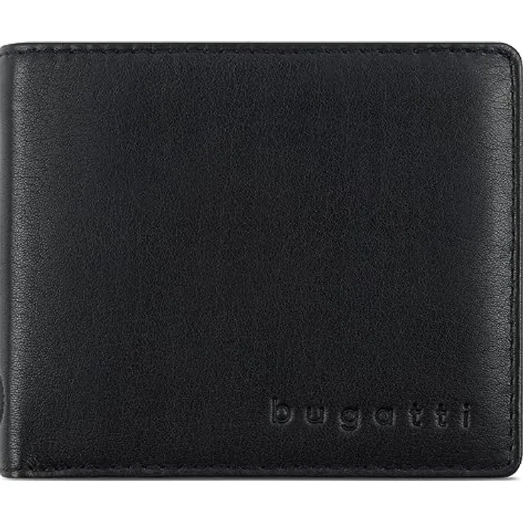 Bugatti-Geldbeutel Einzel Primo, 10 cm, schwarz