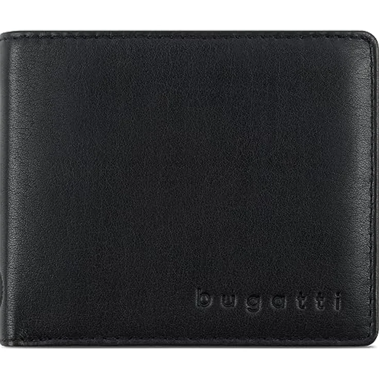 Bugatti-Geldbeutel Einzel Primo, 10 cm, schwarz – Bild 1
