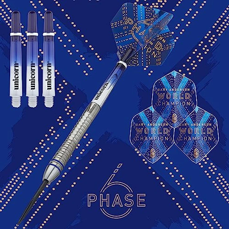 Unicorn Phase 6 World Champion Gary Anderson Steel Dart Presentation Box, 1 Satz / 21 Gr. – Bild 2