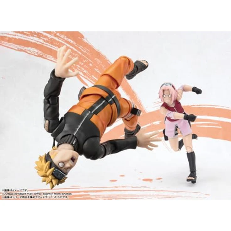 Bandai Tamashii Nations Naruto Shippuden S.H. Figuarts Actionfigur Sakura Haruno NARUTOP99 Edition, 14 cm mit mehreren Gesichtsteilen und Zubehör – Bild 7