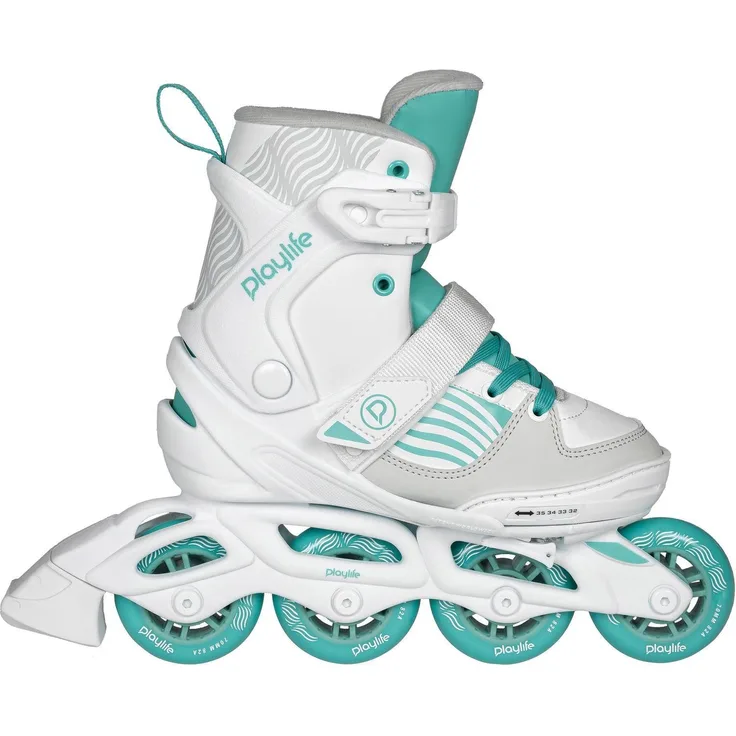 Playlife Inlineskates Light Breeze, verstellbare Kinder Inline Skates, Dark Breeze mit leichtlaufenden PU-Rädern, blau