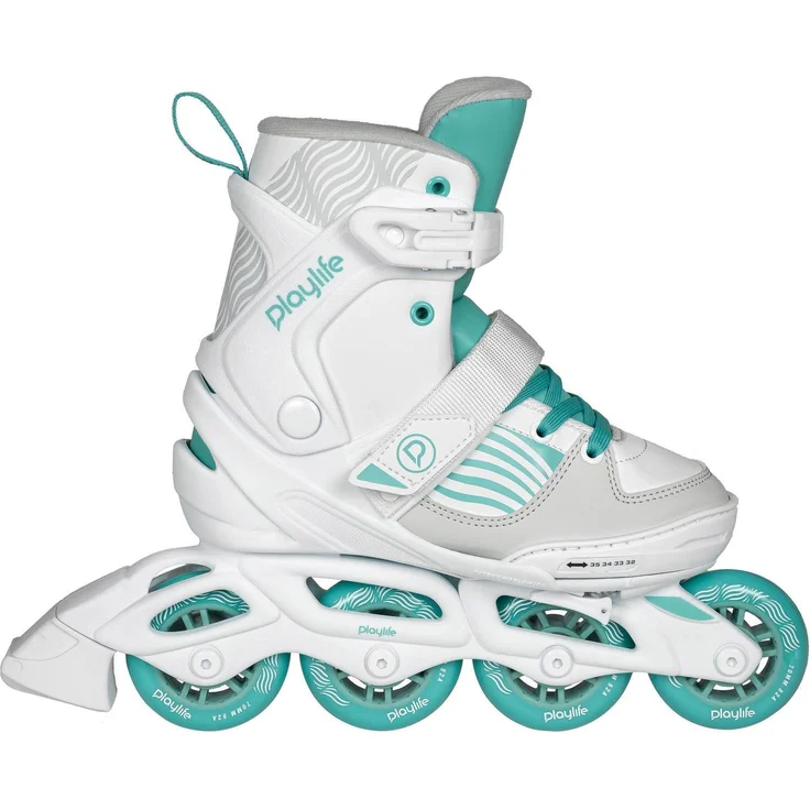 Playlife Inlineskates Light Breeze, verstellbare Kinder Inline Skates, Dark Breeze mit leichtlaufenden PU-Rädern, blau