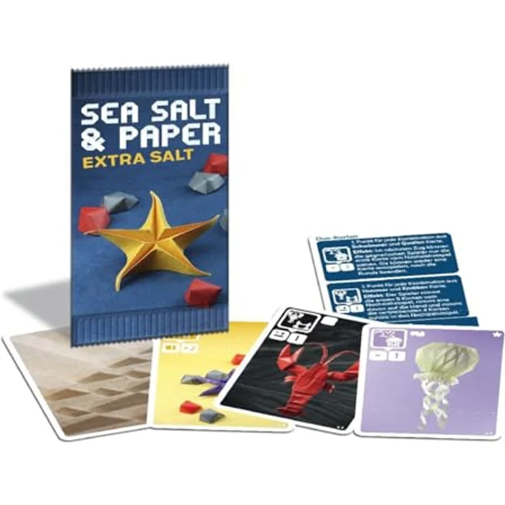 MM Spiele Sea Salt Paper Extra Salt Erweiterung, 8 neue Karten mit Seesternen, Seepferdchen, Quallen und Hummer – Bild 5