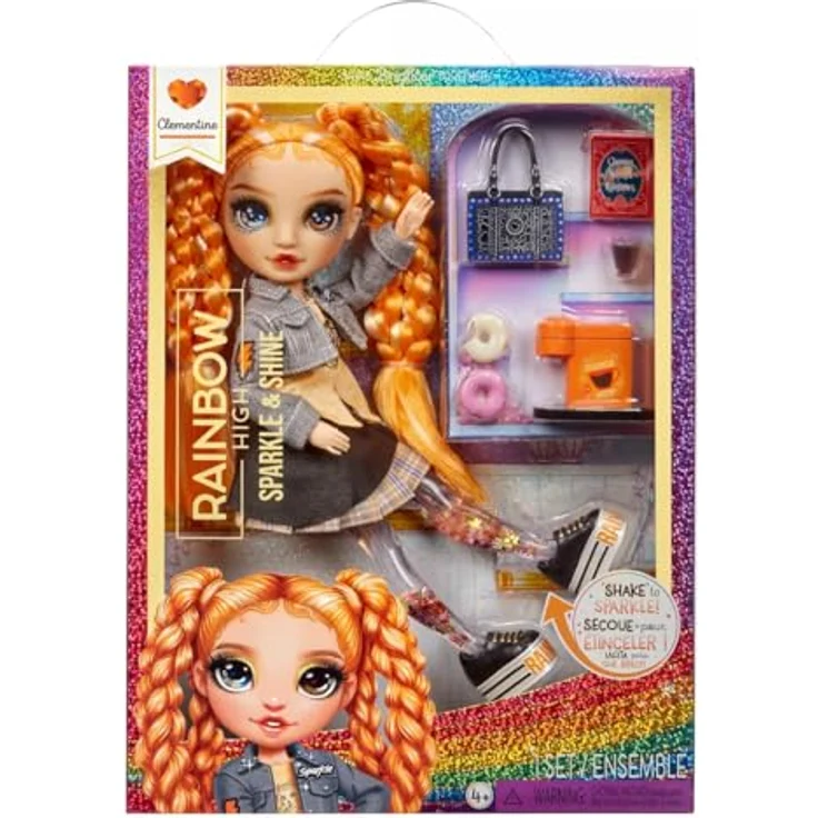 MGA ENTERTAINMENT Babypuppe Rainbow High Sparkle & Shine Fashion Doll - Clementine – Bild 1