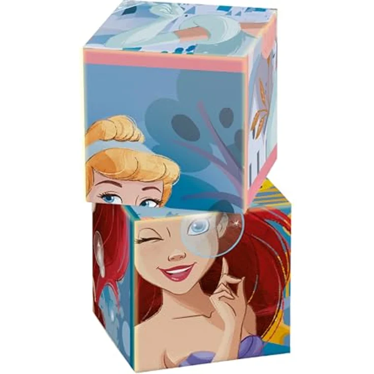 Clementoni Disney Princess 12 Würfel Puzzle Kinder - Sensorik- & Motorikspielzeug für Kinder ab 3 Jahren, Umweltfreundliches Geschicklichkeitsspiel - Disney Puzzle 41197 – Bild 5