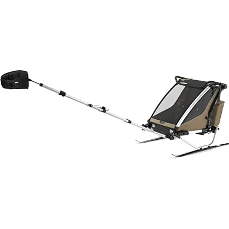 Thule Chariot Cross 2, Fahrradkinderanhänger mit FlipWing-System, verstellbarer Federung und XL-Stauraum, grau – Bild 7