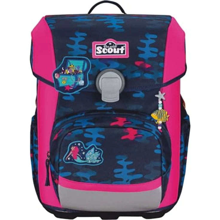 Scout Basic Neo Set 4-teilig Magic Sea, Schulranzen-Set mit reflektierender und fluoreszierender Oberfläche – Bild 2