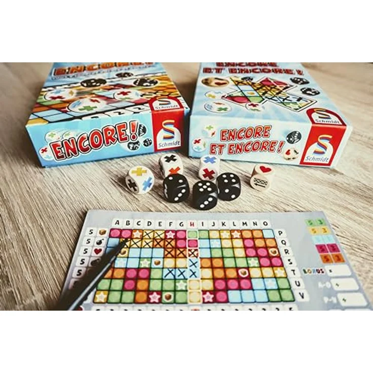 Schmidt Spiele Encore und Encore, Roll & Write Würfelspiel, erweiterte Version von "Noch immer!" – Bild 5