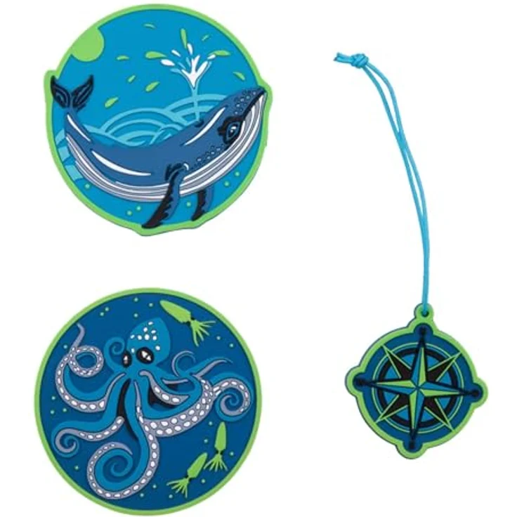 Scout Schulranzen Scout Neo Set Deep Sea, ergonomisch mit hervorragender Sichtbarkeit, inklusive Sportbeutel und Federmäppchen – Bild 9