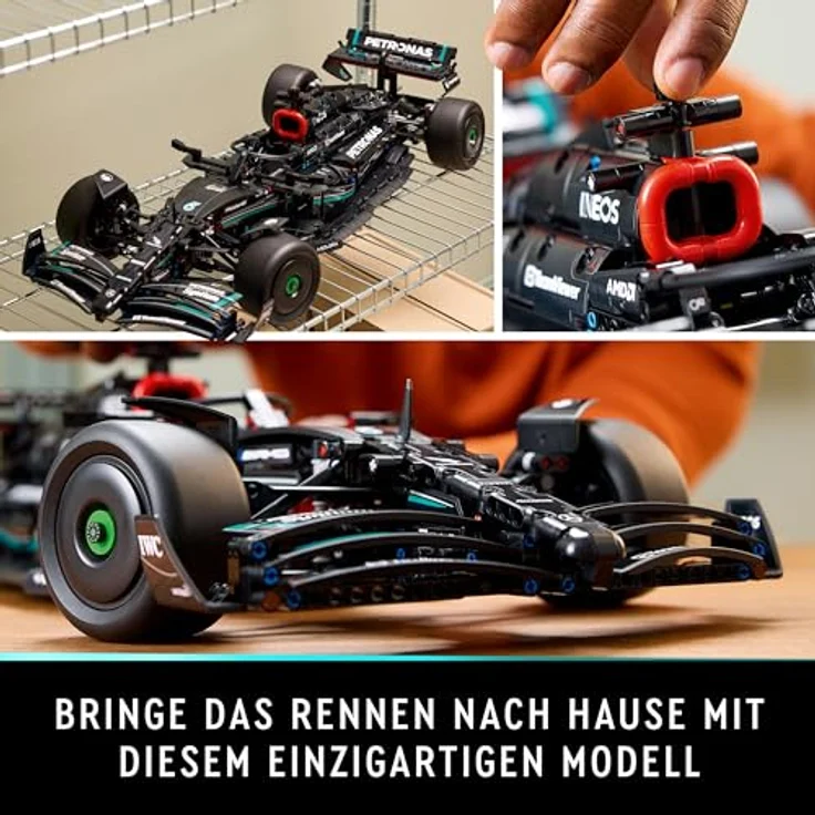 LEGO Technic Mercedes-AMG F1 W14 E Performance, Rennwagen-Bauset, maßstabsgetreues Modell für Erwachsene, Deko-Accessoire fürs Wohnzimmer oder Büro, kreatives Hobby, Geschenk für Sie und Ihn 42171 – Bild 3