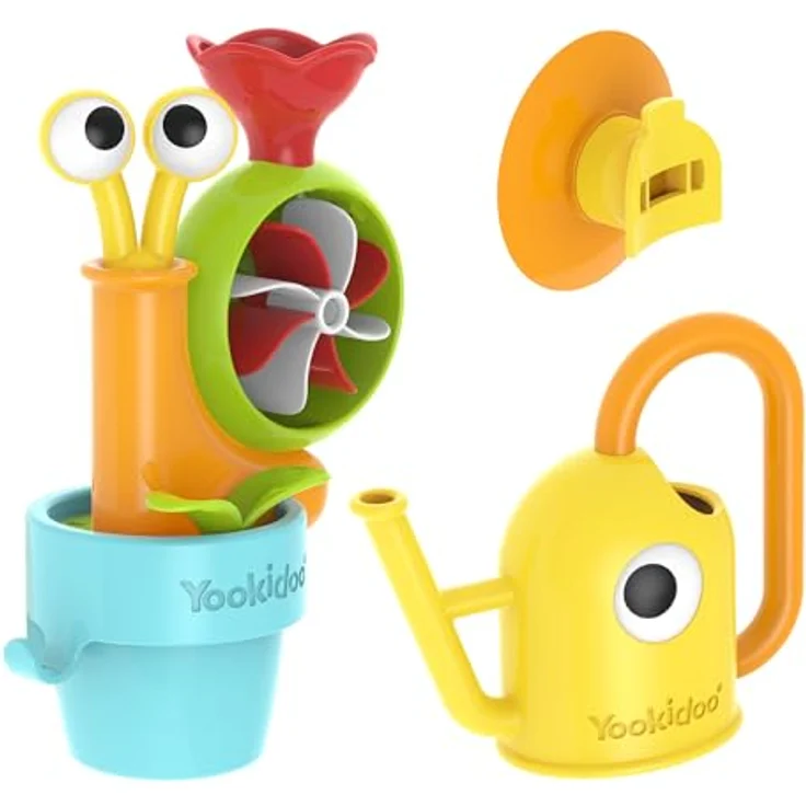 Yookidoo Pop Up Wasserschnecke, interaktives Badespielzeug mit drehender Muschel für Kleinkinder ab 18 Monaten – Bild 5