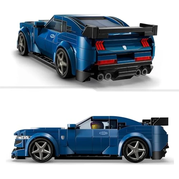 LEGO Speed Champions Ford Mustang Dark Horse Sportwagen, Auto-Spielzeug mit Minifigur, authentische Ford Designdetails, abnehmbares Dach, ab 9 Jahren 76920 – Bild 5