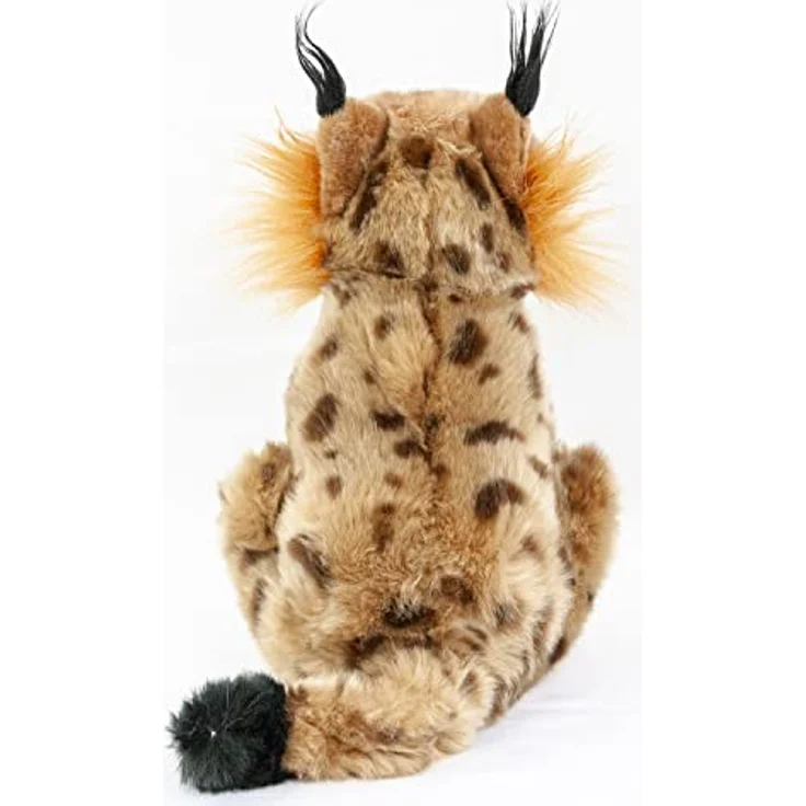 Teddys Rothenburg Luchs, sitzendes 25 cm Stofftier aus braun geflecktem Plüsch, hochwertig verarbeitet – Bild 4