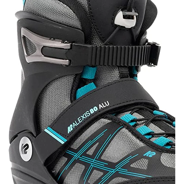 K2 Skates Damen Inline Skates ALEXIS 80 ALU, grey - cyan, 30G0417.1.1.060 – Bild 5