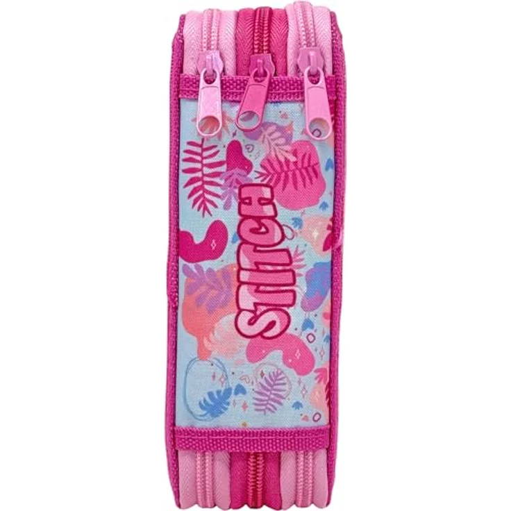 Disney Lilo & Stitch Wave Federmäppchen, 3-stöckig gefüllt mit Bunt-, Filzstiften und Zubehör, fröhliches Design – Bild 6