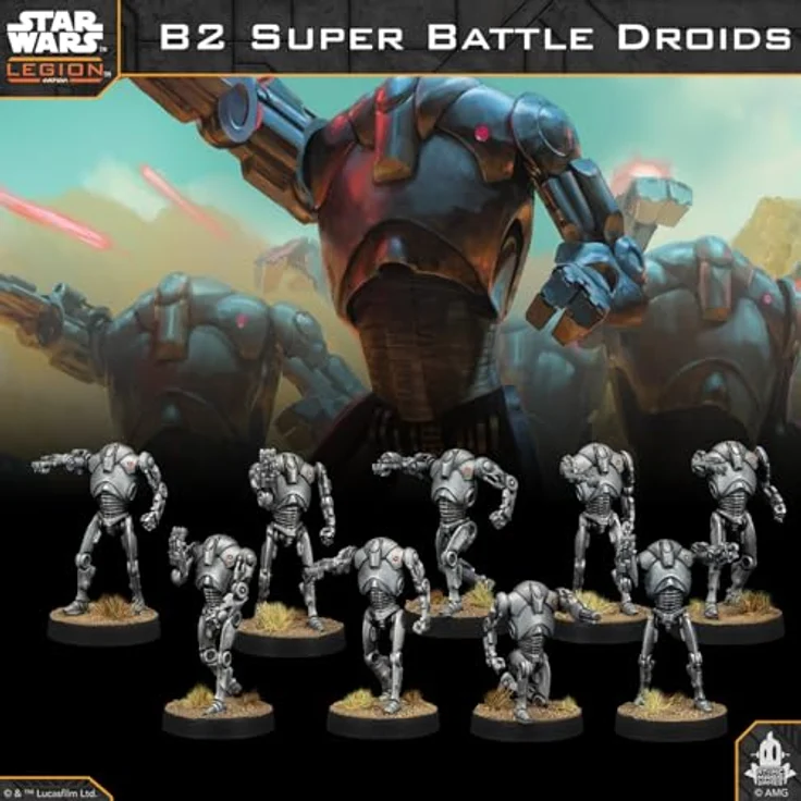 Atomic Mass Games Star Wars Legion - B2 Super Battle Droids, Einheitserweiterung mit 9 Miniaturen für Separatistenarmee – Bild 5