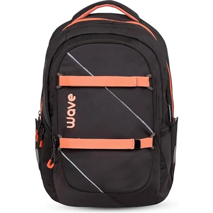 Wave Prime Schulrucksack, 30L, mit gepolstertem Laptopfach und verstellbaren Schultergurten, wasserabweisendes Material – Bild 1